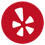 Yelp logo red icon